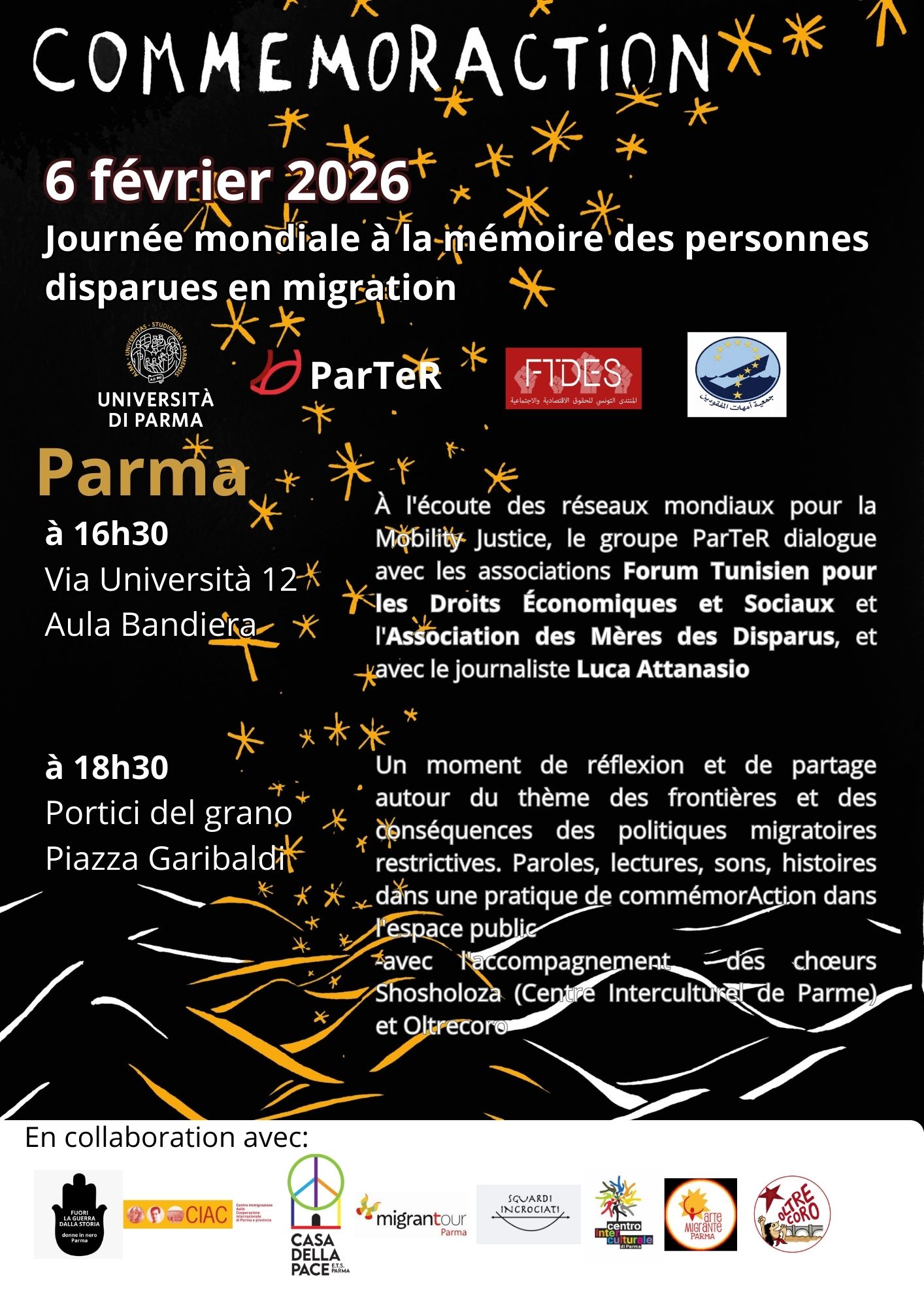 CommemorAction 2026 — Journée mondiale à la mémoire des personnes disparues en migration