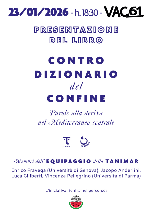 Controdizionario del confine - Parole alla deriva nel Mediterraneo centrale