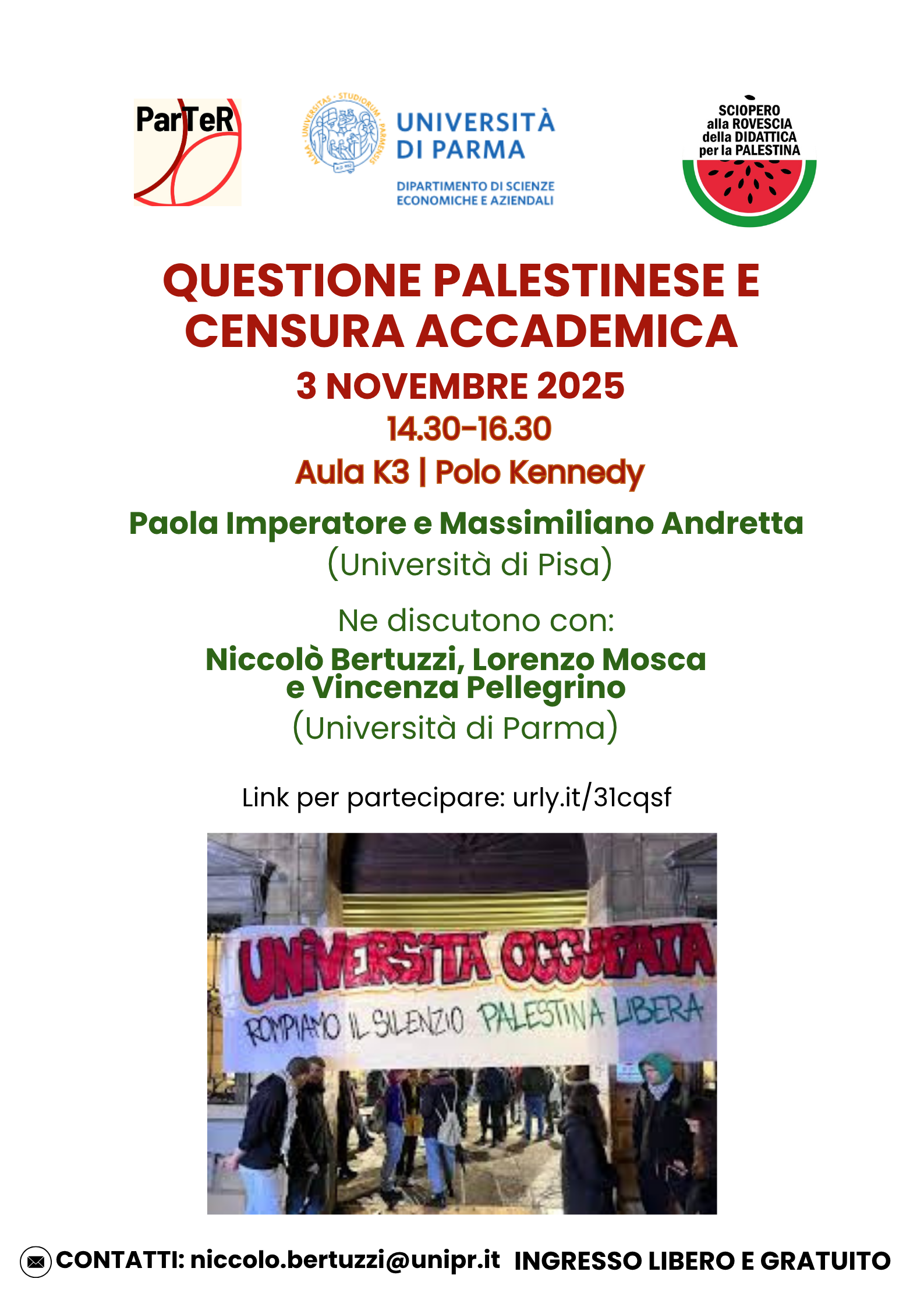 Questione palestinese e censura accademica