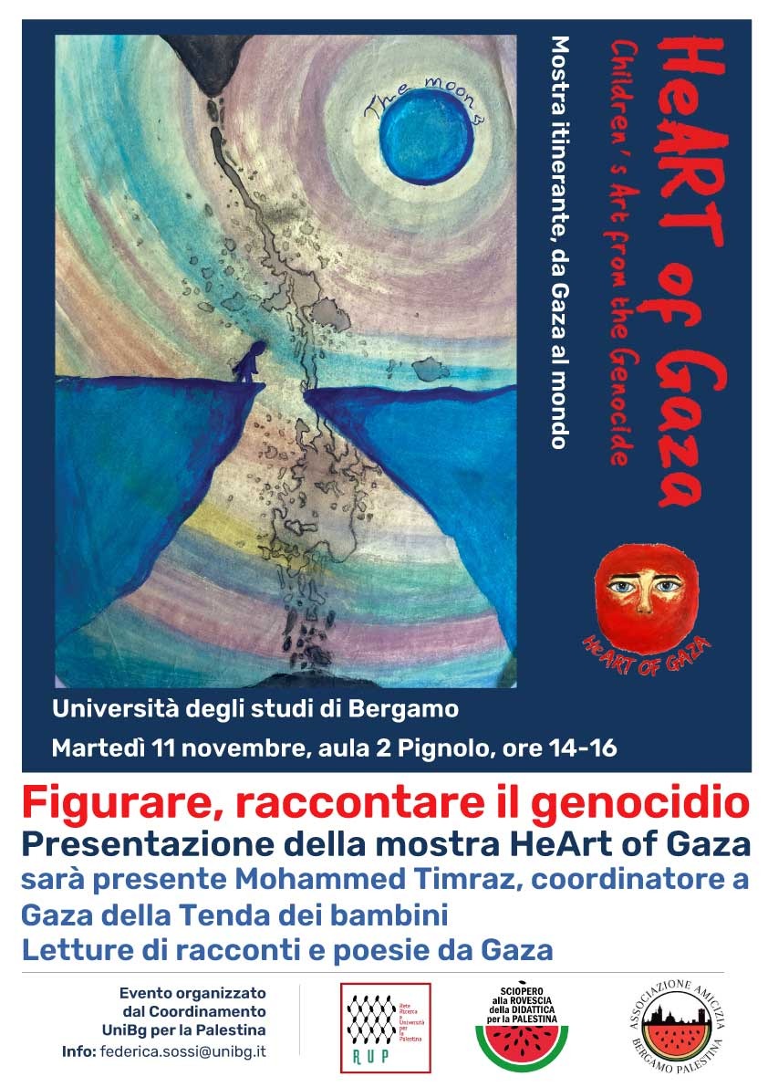 Figurare, raccontare il genocidio: Presentazione della mostra HeArt of Gaza